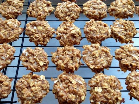 gezonde pindakaas banaan havermout koekjes