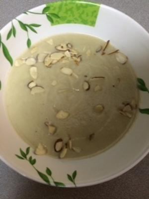 creamless bloemkool prei soep