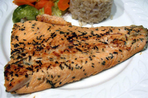 forel met limoen en tijm