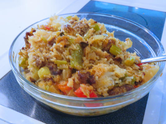 cajun vuile rijstdressing