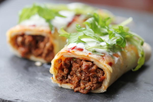 De geweldige gemakkelijke burrito's van shirl