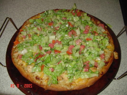 kip caesar salade pizza