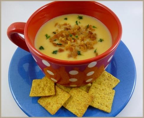 eenvoudig kaasachtige crock pot potato soup (slow cooker)