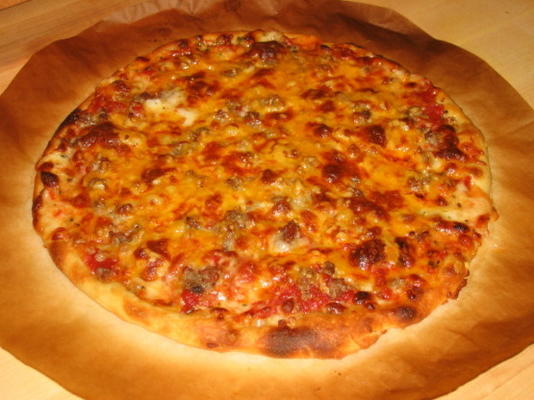 geweldige dunne korst pizza
