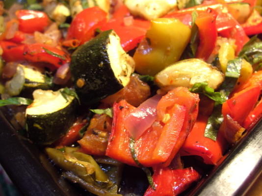 gebakken plantaardige ratatouille