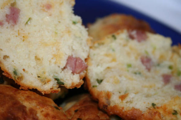 ham en scherpe cheddar koekjes