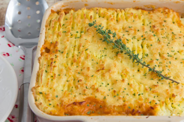 Thanksgiving restjes kalkoen shepherd's pie