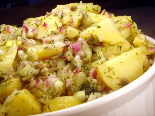 aardappelsalade met citroen-dille vinaigrette