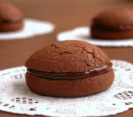 Gianduia sandwich-koekjes (chocolade-hazelnoot)