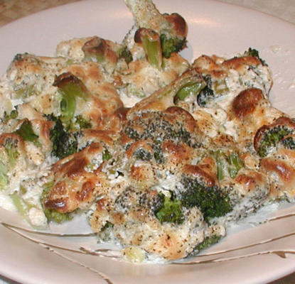 romige parmezaanse broccoli