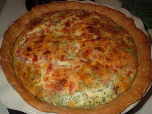 ham-broccoli quiche