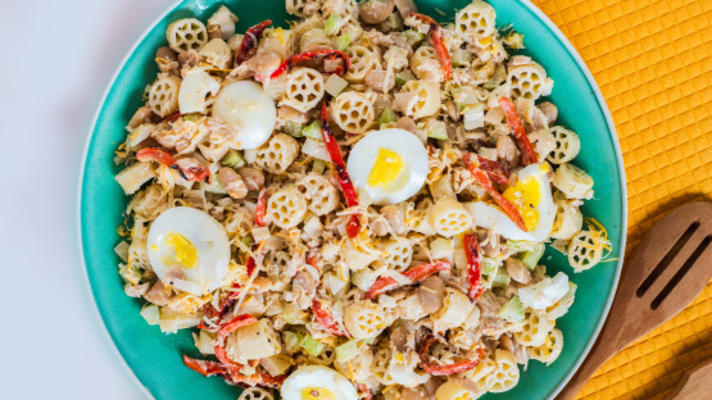 evacuatie tonijn en pastasalade