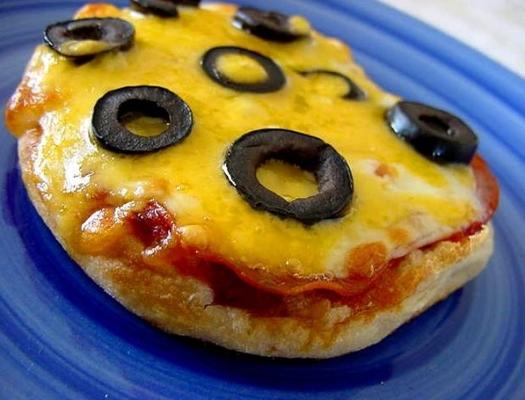 Engelse muffin pizza