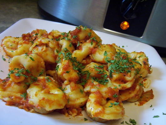 crock pot cheesy ravioli braadpan