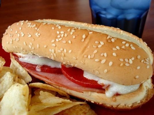 Italiaanse subs (hoagies of sandwiches onderzeeër)