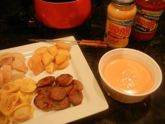 gemakkelijke kaasachtige fondue ragu