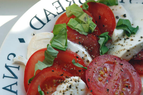 verse mozzarella-tomaat-basilicum salade