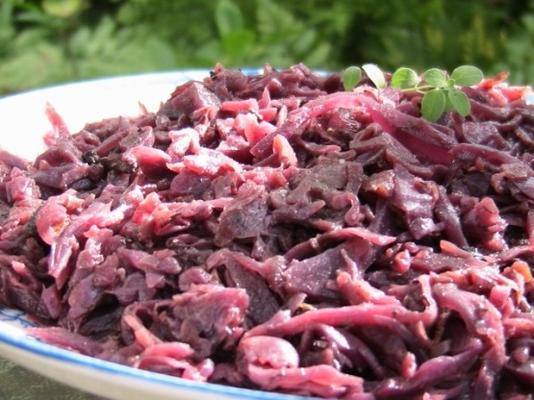 Duitse rotkohl - gekruide rode kool met appels en wijn