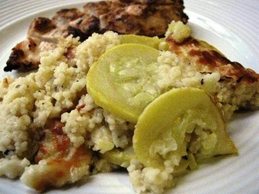 gebakken couscous met zomerpompoen