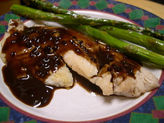 tilapia met balsamico-botersaus