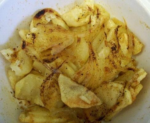 magnetron aardappelen met kruiden