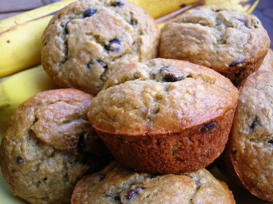 muffin chocolademelk bananen muffins