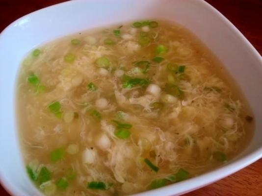 chinese take-out: eierdruppelsoep