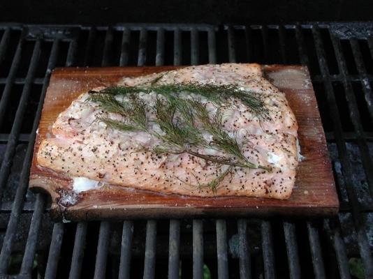 ceder plank zalm