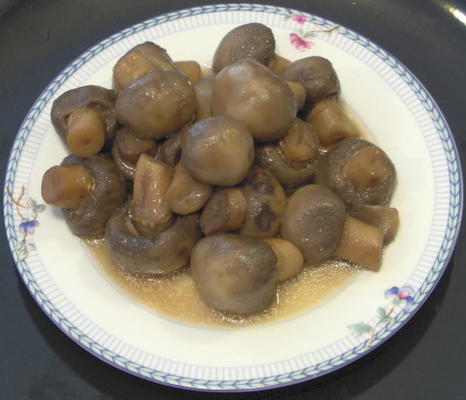 gekookte champignons