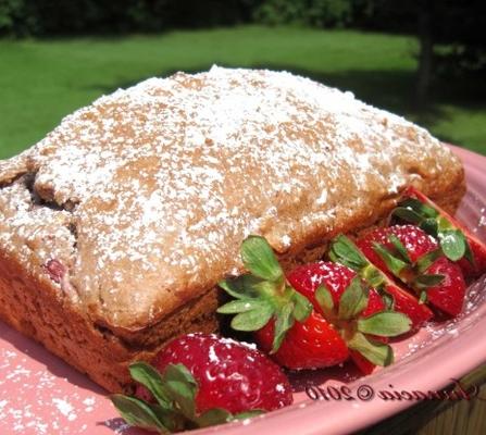 aardbeien amandelbrood