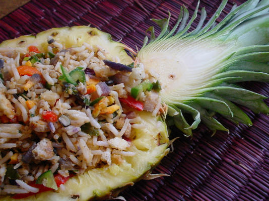 Thaise ananas gebakken rijst - pad kao saparod
