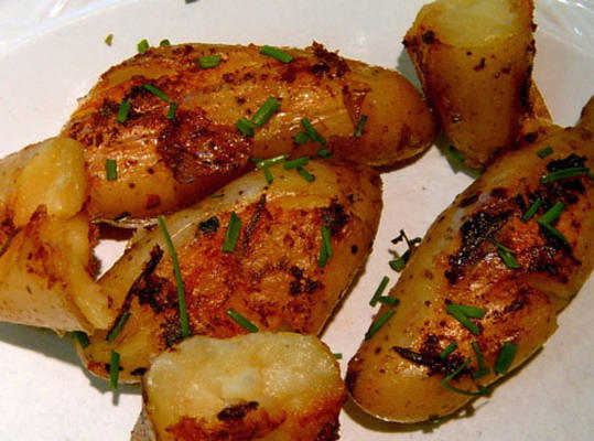 skillet geroosterde aardappelen