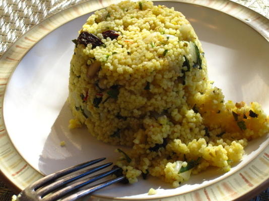 saffraan couscous met kruiden