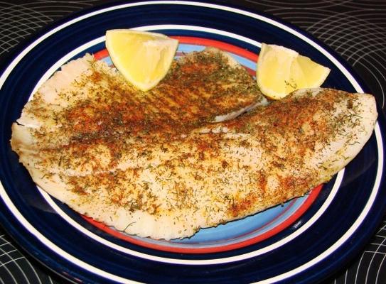 tilapia met dille en paprika
