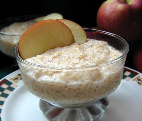 verfrissende appel tapioca pudding