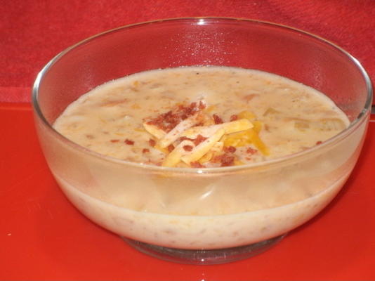 cheesy potato soup (crock pot)