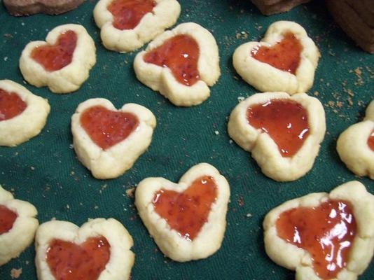 dubbele thumbprint-cookies