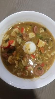 echte cajun seafood gumbo (uit een louisian)