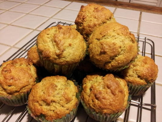 veganistische bananen-noot muffins