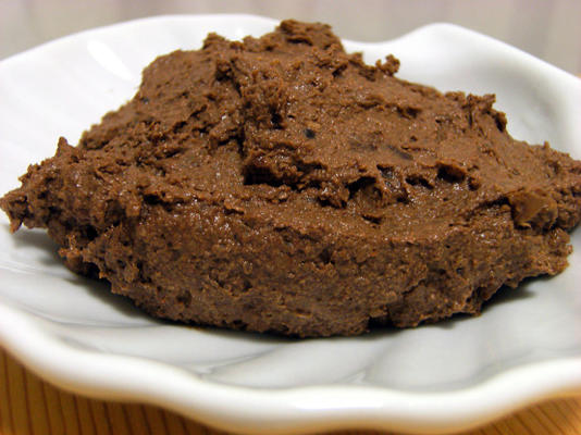 Walnut chocolate fruit dip (raw food)