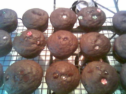 chocolady chocolate chip volkoren muffins