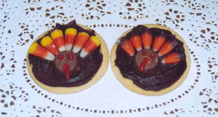 thanksgiving kalkoenen (cookies)