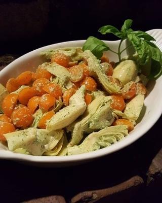artisjokhart en tomatensalade
