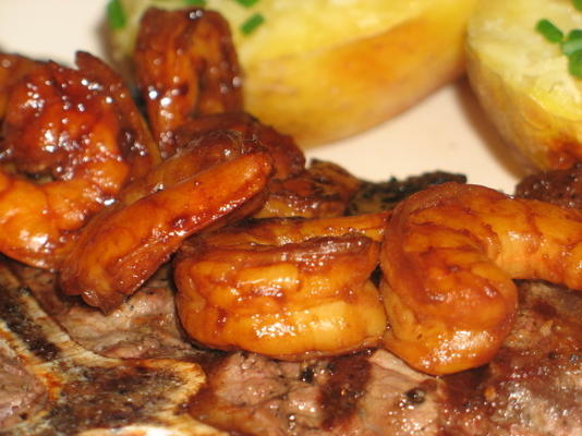 bbq honingzoete garnalen (garnalen)