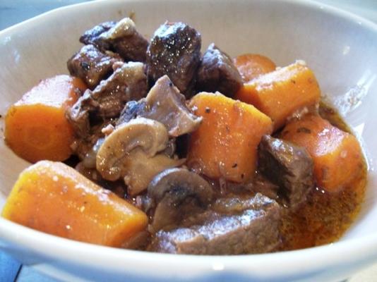 boeuf bourguignonne / beef burgundy (crock pot of niet)