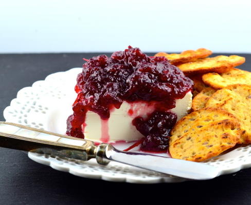 pittige cranberry-kaaspasta