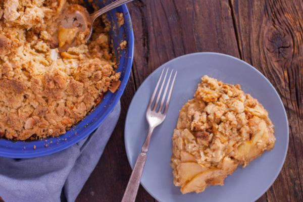 appel crumble (gluten, zuivel en ei-vrij)