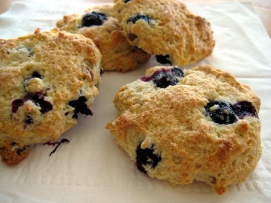 magere blueberry scones (met behulp van hart-gezonde bisquick-mix)
