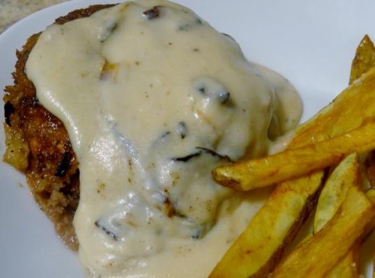 land gebakken hamburger steaks met jus