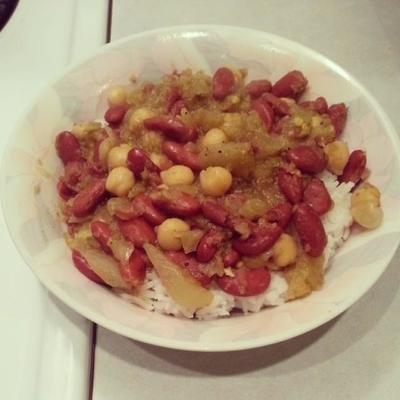 bruine bonen chili, indische stijl (rajma in masala)